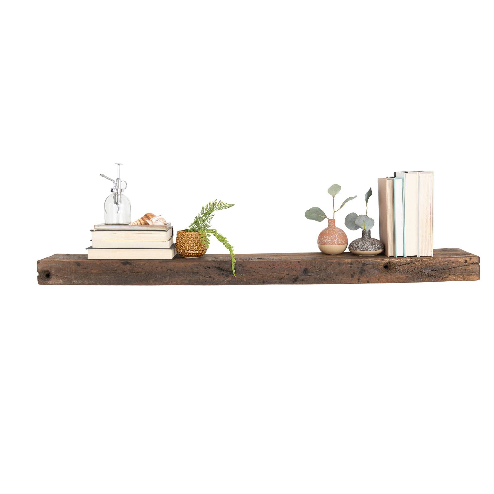 Hello Honey® 48" Reclaimed Wood Floating Wall Shelf